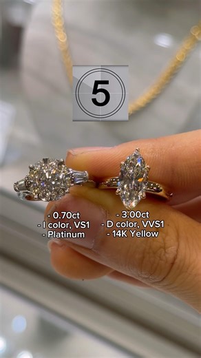 Which Diamond Ring is more expensive??? (Costco edition✨) #costco #expensive #diamondring