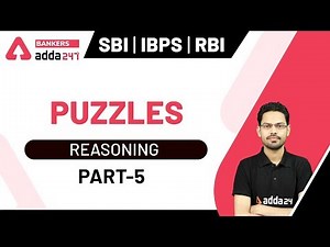 Puzzles (Part-5) | Reasoning for SBI, IBPS, RBI | Adda247