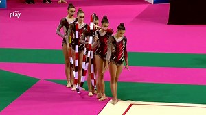Spanish Senior Group Rhythmic Gymnastics ❤️💛❤️ 🩱: Vinkova Leotards 👣: #punteraSensacion | Dvillena Sport