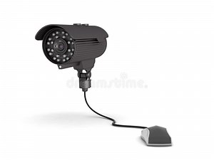 Video Surveillance Camera and Computer Mouse Stock Illustration - Illustration of digital, equipment: 34296271