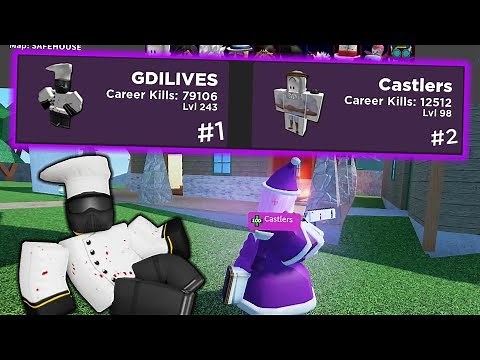 me and a dev use purple team to destroy noobs | ARSENAL ROBLOX