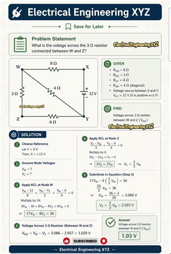 here is circuit analysis problem 111 with step by step solution