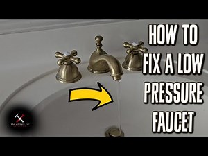 How to Easily Fix a Low Pressure / Slow Flowing Faucet