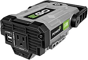 EGO POWER+ Portable Inverter, 150W, Power Inverter Generator, Quiet, Battery and Charger Not Included - PAD1500