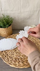 Diy paper doilies Christmas decoration❄️ Save for later and follow for more diy ideas ✨ #christmas #christmasdecor #christmastree #newyear #newyears | Peri Azizov