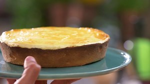Petits plats en équilibre - Tarte au fromage frais et cerises
