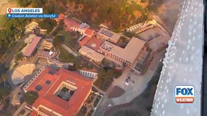 Watch: Dramatic aerial footage shows LA firefight from above
