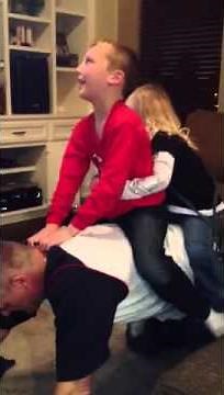 Connor and Kaitlynn go for a Daddy horse ride