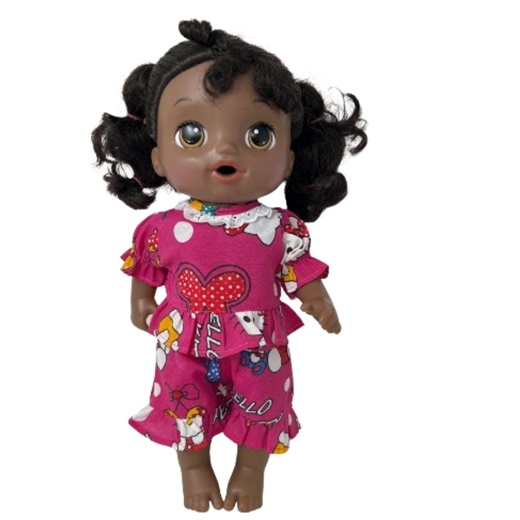 Shorty Pajamas With Cute Kitten Print for Baby Alive & Little Baby Dolls - Etsy