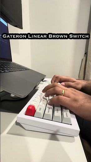 Outemu White Silent Linear Switch vs Gateron Brown Linear Switch | Sound Check📣