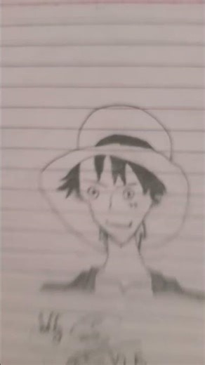 Luffy drawing face #anime