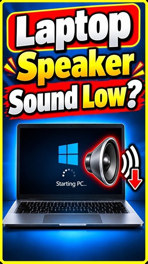 Laptop Speaker Volume Too Low? 🔊 Try This Windows Sound Trick! #Windows11 #WindowsTips