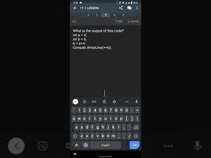 SOLO LEARN #2 answers from 9.1 to 15.1 LESSON (C#)