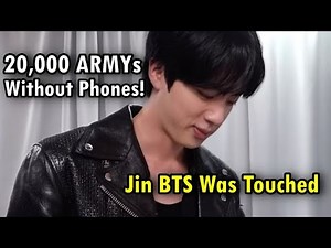 Jin BTS Cries After Japan Concert ‘20,000 ARMYs Sang Without Phones – I Was So Touched!