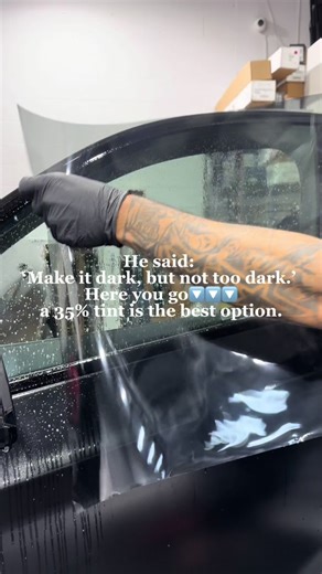 Installing 35% @LLumar Films windowtint ▶️ #windowtint #llumarwindowfilm #windowtinting #windowtinter #ppf #ppffilm
