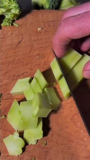 Easiest way to clean broccoli stems
