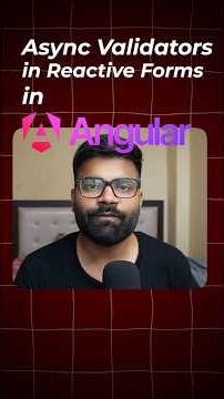 ✅ Async Validators in Reactive Forms 🔥
