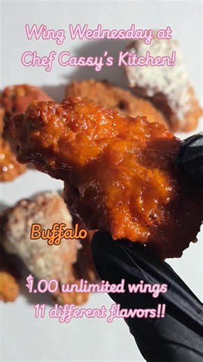 Tomorrow is Wing Wednesday! Come and get'em! They are $1 each, no limit! | Cassy Jones