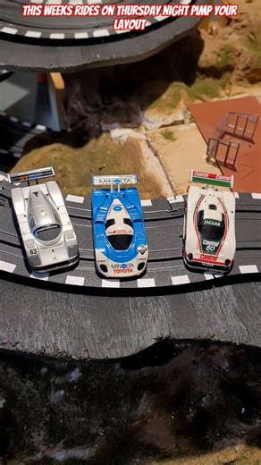 This Weeks Rides On Thursday Night Pimp Your Layout #slotcars #modeltrains #shorts #shortvideo