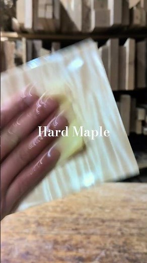 【杢入り、ハードメイプル一枚板のオイル塗装！】Figured Hard Maple Wood Oil Finish! #woodworking #diy #shorts