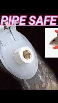 How to make safety cap for drain pipe.