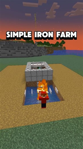 14K views · 916 reactions | Simple Iron Farm In Minecraft! #minecraft #survival #minecraftfarm | MrRedd | Facebook