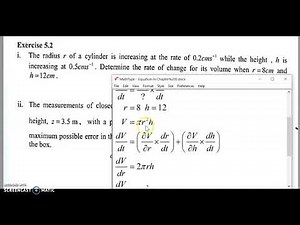 78. Small Increments and Rates of Change