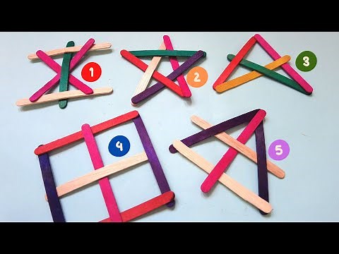 DIY Shuriken Ninja Star with Popsicle Stick in 5 Ways