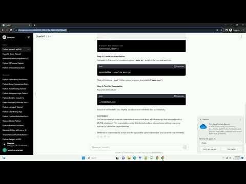 Make executable exe from Python that includes MySQL database