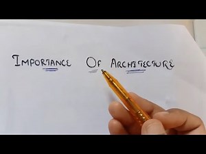 Importance of Architecture in Software Architecture and Design in hindi urdu