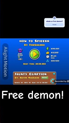 easy demons 4 starters! pt1 #gd #geometrydash #easydemon