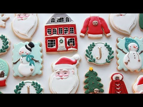 Decorating Christmas Cookies with Royal Icing