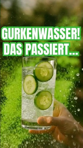 💦 Trinke Gurkenwasser jeden Morgen – in 10 Tagen spürst du den Effekt!