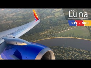Full Flight - Southwest Airlines Boeing 737-800 Flight From St. Louis to Kansas City