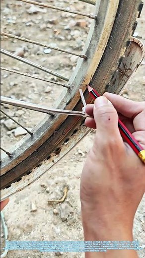 Binding the Break: A Cyclist's On-the-Road Spoke Repair