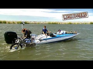 Can A Motorcycle Tire Actually Ride On Water? | MythBusters