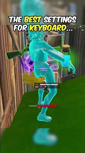 The Best Keyboard Settings in Fortnite!👀