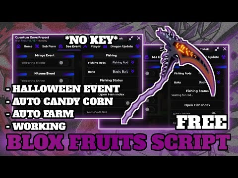 [🎃] Blox Fruit Script *NO KEY* - Halloween Event, Auto Candy Corn, Auto Werewolf & More!