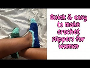 How to make crochet slippers for women | super easy and fun | beginner friendly.