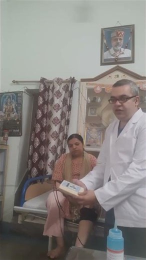 #Treatment with electronic machine IFT Interferential Therapy part 1#