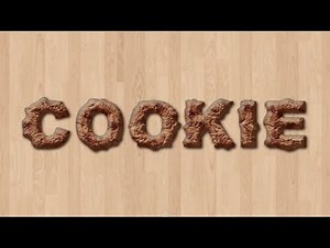 ☻COOKIE TEXT EFFECT TUTORIAL USING PHOTOSHOP☻