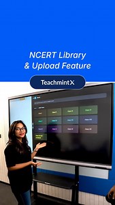 Teaching just got easier! With the NCERT Library on the Interactive Flat Panel, teachers can instantly access textbooks during lessons and even add their own materials. No more switching between books and screens—just seamless, organized teaching! 🚀📚 Upgrade to Teachmint X Today! ✅ Google EDLA Certified ✅ Built on Android 14 for a smarter workflow ✅ 3 years of on-site warranty ✅ Dedicated customer support ✅ Zero maintenance costs ✅Available in 165.10 cm (65"), 190.50 cm (75"), and 218.44 cm (8
