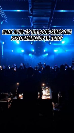 Lil Tracy performs live "walk away as the door slams" by Lil Peep (Blood Moon Tour)