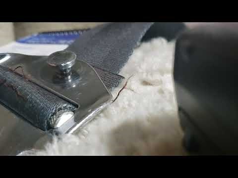 Cessna seat belt bushing installation for shoulder harness