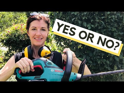 BOSCH AHS 50-20 LI Cordless Hedge Cutter / Demo & Review