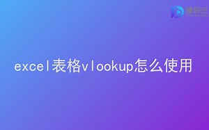 excel表格vlookup怎么使用