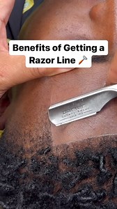 Benefits of Getting a Razor Line 🪒 Gliding the razor across the skin removes dead skin and peach fuzz, which can brighten the complexion.It can also extend the time in between haircuts. Removing the dead skin helps promote new skin cell growth #thomascutit #barbervideos #barbershop #barberclips #mississippibarber #barberstyledirectory #barberstyle #mensgrooming #barbering #haircut #barbervideos #barberclips #razorline #razorshave #shaving | The Barber Style Directory