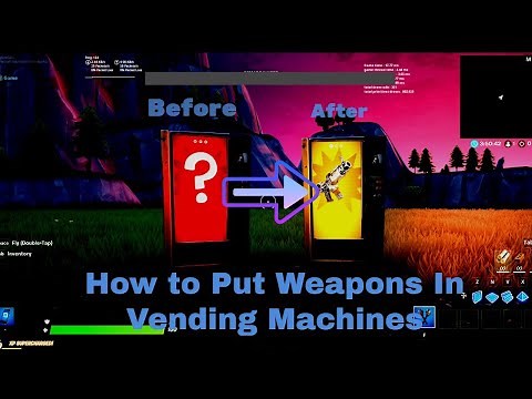 How to put *WEAPONS* in *VENDING MACHINES* in Fortnite Creative | Short Tutorial