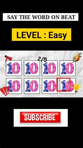 Say The Word On Beat Challenge | Level 1 - 5 | Level Easy to Insane