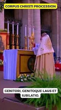 Tantum ergo sacramentum (Gregorian chant) in Indian way#corpuschristi Corpus christi procession